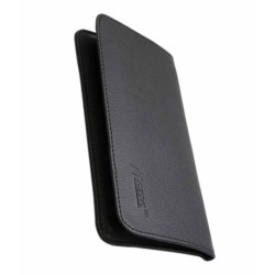 Ncase Black Leather Pouches For Micromax Canvas Spark