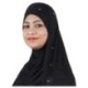 Alizia Enterprise Black Cotton Stitched Hijabs