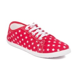 Asian Simple Red Casual Shoes