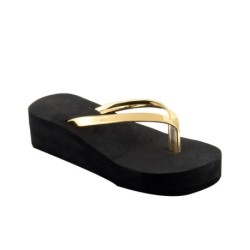 Shoe Lab Gold Slippers