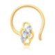 Sukkhi Indian Gold and Rhodium Plated CZ Nose Pin