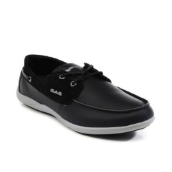 GAS Black Boat Style Shoes