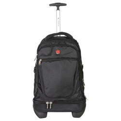 Sonada Black 2 Wheel Trolley Backpack