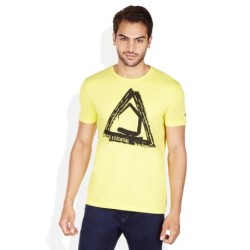 Being Human Yellow Round Neck Printed T-Shirt