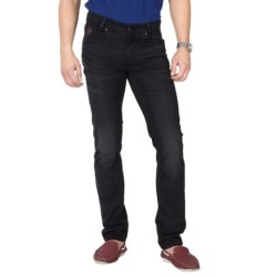 Mufti Black Tapered Fit Jeans