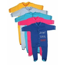odway Pack of 5 Infants Sleep Suit
