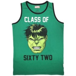 Avengers Green & Black Sleeveless Class Of Sixty Two Graphic T-shirt
