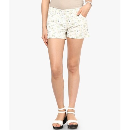 Vero Moda White Cotton Shorts