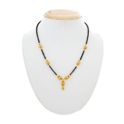 The Luxor Alloy Gold Plating Black Coloured Mangalsutra