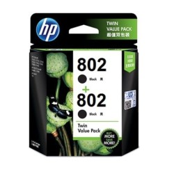 HP 802 Ink Cartridge Twin Pack - Black