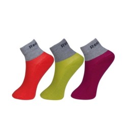 Reebok Womens Half Cushion Ankle Socks - Pack of 3