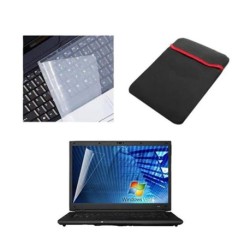Dealmart Laptop Screen Guard & Key Protector With Laptop Protection Sleeve For All Laptops Size-15.6