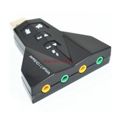 RoQ Black Virtual Ocean 7.1 Channel USB Sound Card