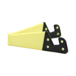 DOMO nHance T22 Universal Foldable Holder Stand for Smart Mobile Phones and Tablet PC - Yellow