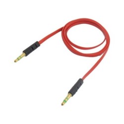 Persona AUX Cable with Microphone - Red