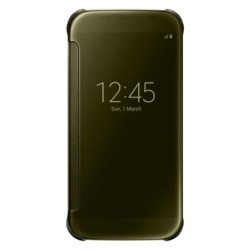 Samsung Clear View Cover For Samsung Galaxy S6 - Gold