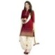 Soru Fashion Red Cotton Unstitched Dress Material