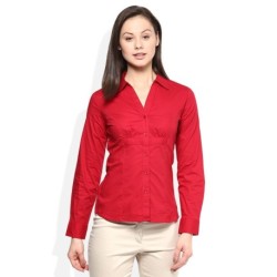 Wills Lifestyle Red Peruna Princess Core Shirt