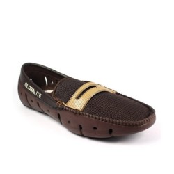 Globalite Brown Meshtextile Slip-on Casual Shoes