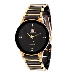 Iik Collection Black Steel Analog Watch