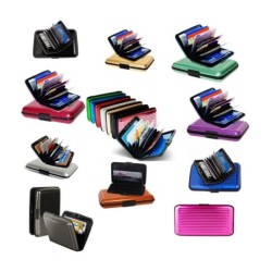 Ishita Multi Color Aluminium Security Card Holder 6pcs Combo Pack