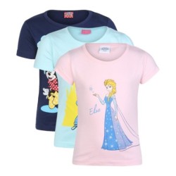 Disney Frozen Pink Pack Of 3 Tee