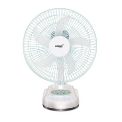 Eveready 10 Inch Rechargeable Table Fan with LED Light RF-04